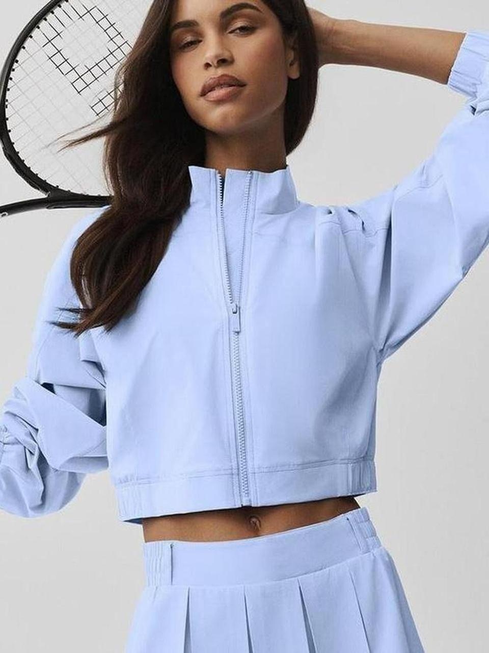 Alo Yoga Light Provence Blue Clubhouse Jacket Size Xxs